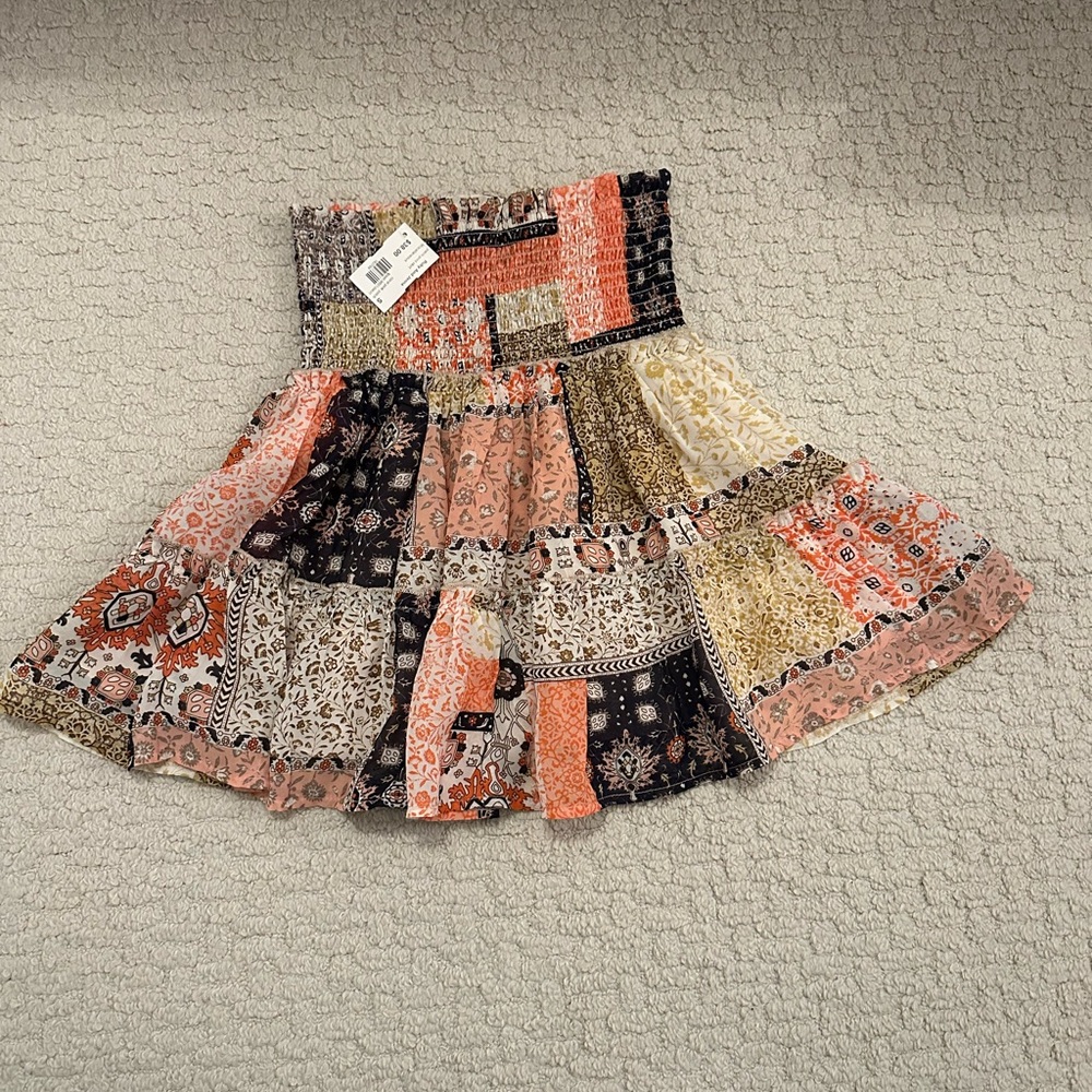 Skylar + Madison Patchwork A-Line Skirt